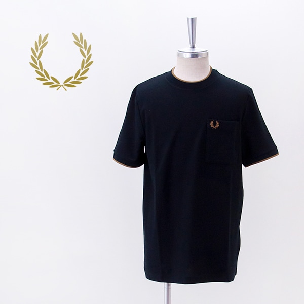 FRED PERRY フレッドペリー メンズ ポケットディテール ピケTシャツ［M2395］【2026SS】