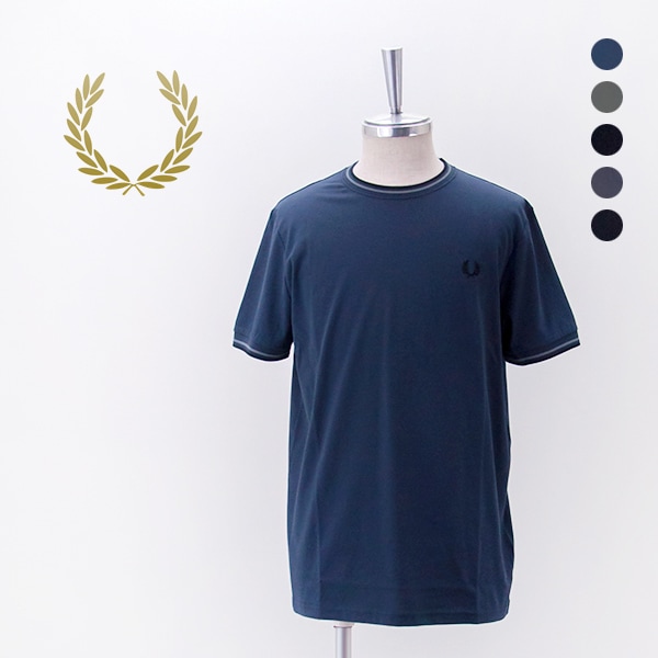 FRED PERRY フレッドペリー ユニセックス ツインティップTシャツ［M1588V］【2026SS】