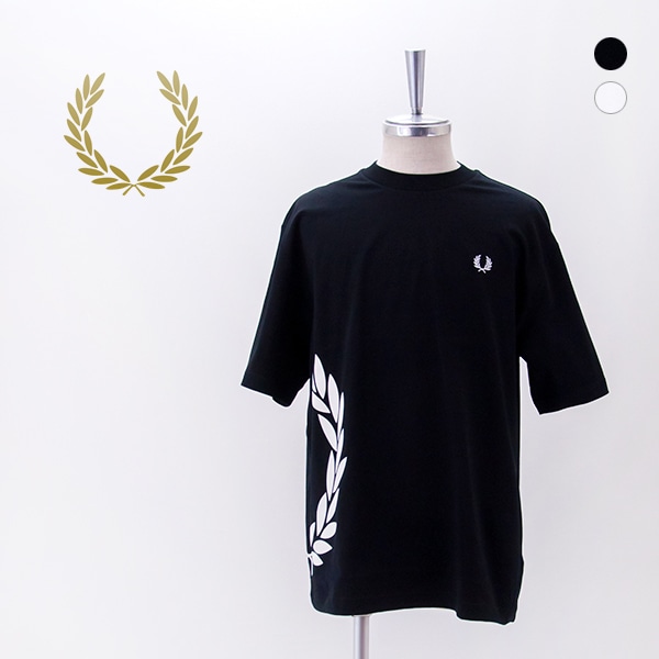 FRED PERRY フレッドペリー メンズ テクスチャード ローレルリースTシャツ［M2440］【2026SS】