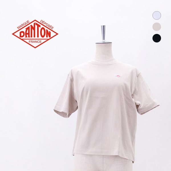 DANTON ダントン レディース クルーネック ショートTシャツ［DT-C0404CJJ］【2026SS】