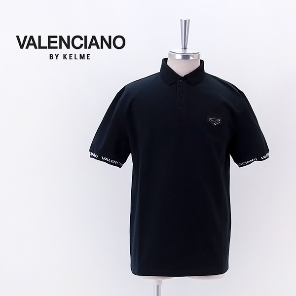 VALENCIANO BY KELME バレンシアーノ バイ ケレメ メンズ メタルPVCロゴ ポロシャツ［KV26S608］【2026SS】