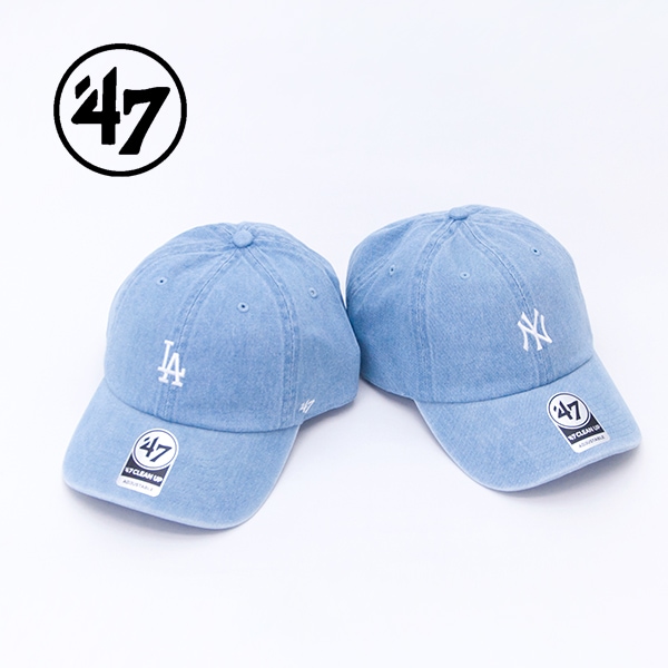 47 CLEAN UP フォーティーセブン クリーンナップ MBL デニムキャップ［14920404/14920409］【2026SS】