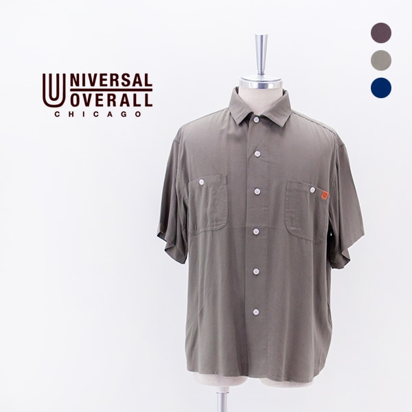 UNIVERSAL OVERALL ユニバーサルオーバーオール ユニセックス オープンカラーシャツ［U2613120］【2026SS】
