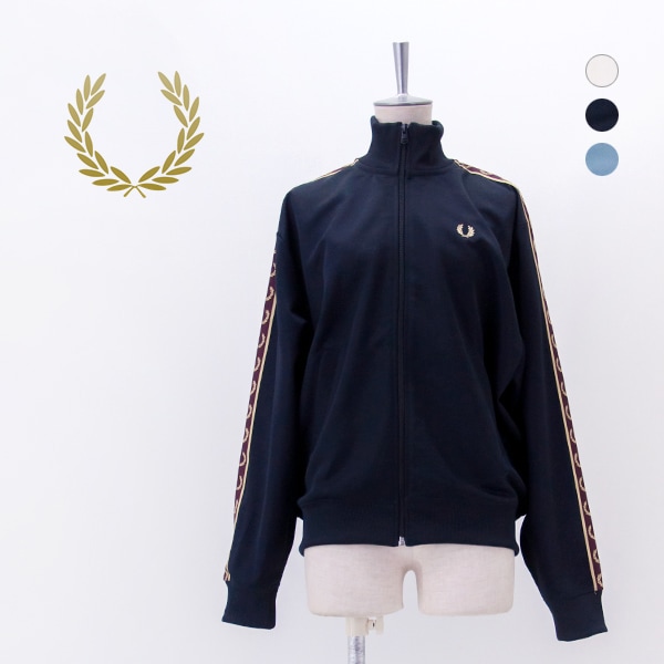 【SALE 30%OFF】FRED PERRY フレッドペリー レディース テープド トラックジャケット［J9100］【2026SS】【返品交換不可】