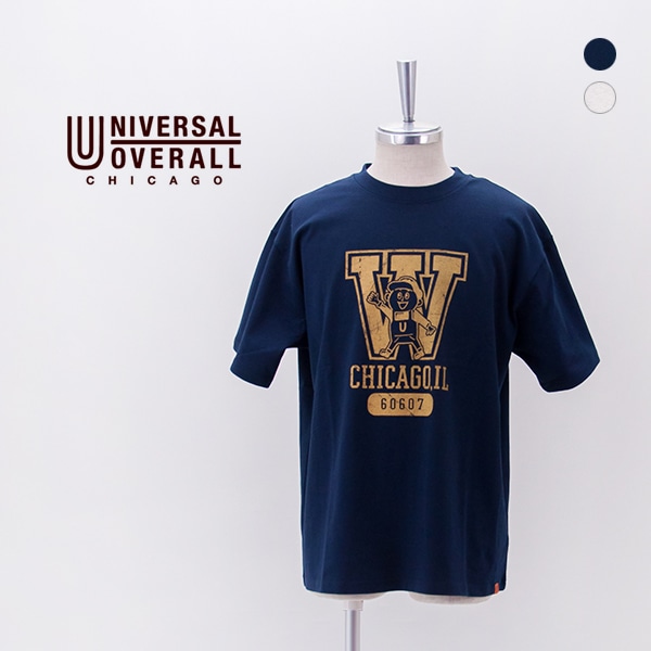 UNIVERSAL OVERALL ユニバーサルオーバーオール メンズ WINDYJR. プリントTシャツ［U2613219WJ］【2026SS】
