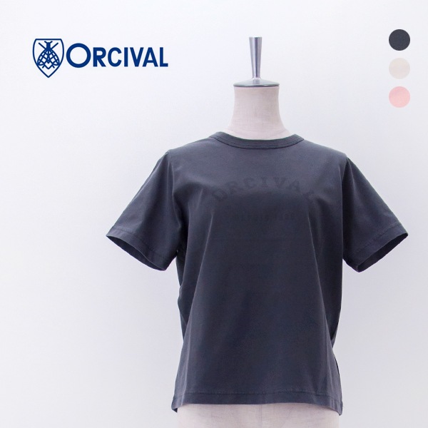 ORCIVAL オーシバル レディース ジャージーニット コンパクトプリントTシャツ［OR-C0524TAB］【2026SS】