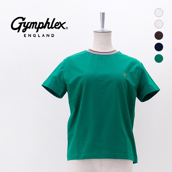 Gymphlex ジムフレックス レディース クルーネック ラインTシャツ［GY-C0448CCB］【2026SS】