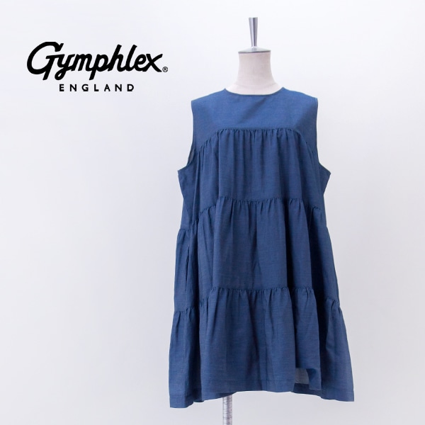 Gymphlex ジムフレックス レディース デニム ティアードチュニック［GY-B0470DPD］【2026SS】