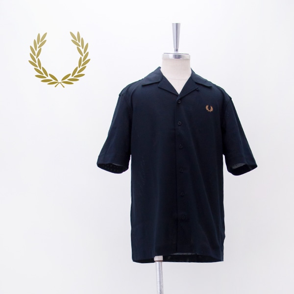 FRED PERRY フレッドペリー メンズ コンプレスメッシュ リビアカラーシャツ［M1745］【2026SS】