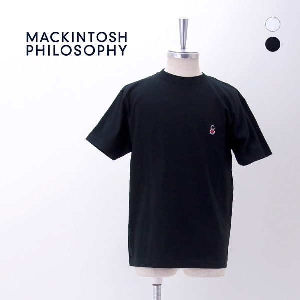 MACKINTOSH PHILOSOPHY マッキントッシュ フィロソフィー メンズ バッキンガムベア 5.6oz クルーネックワンポイントTシャツ［H1P76738］【2026SS】