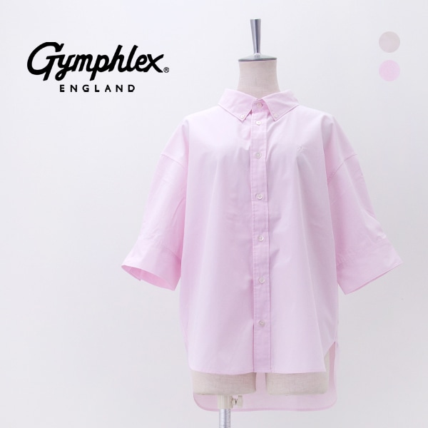 Gymphlex ジムフレックス レディース ブロードシャツ［GY-B0458HLE］【2026SS】