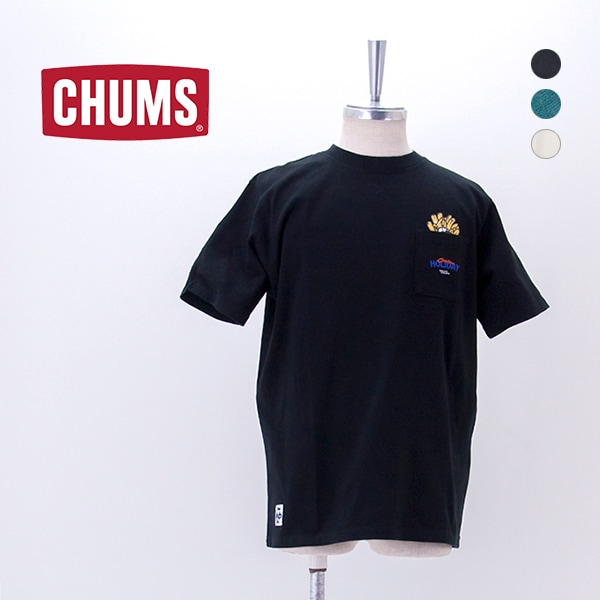 CHUMS チャムス メンズ アンチバグファストフードポケットTシャツ［CH01-2715］【2026SS】