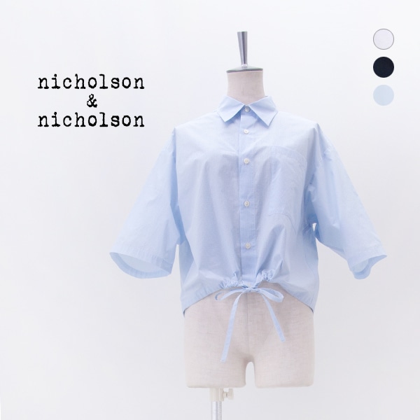 nicholson&nicholson ニコルソン&ニコルソン レディース レギュラーカラーシャツ［LINDA-W］【2026SS】