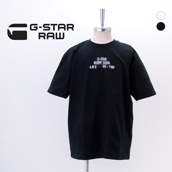 G-STAR RAW ジースターロゥ メンズ マルチテクニーク グラフィックリラックスTシャツ［D29296-E385］【2026SS】