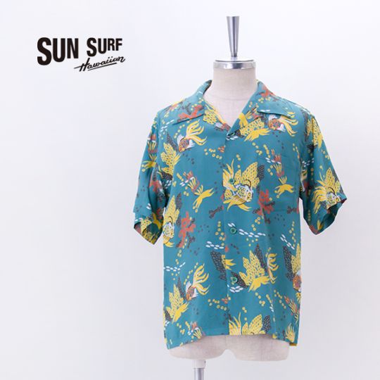 SUN SURF サンサーフ メンズ レーヨンハワイアンシャツ TROPICAL FISH［SS39626］【2026SS】