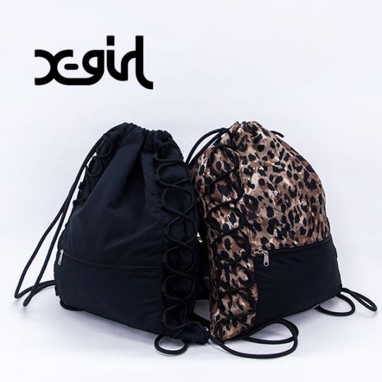【SALE 40%OFF】X-girl エックスガール フェイスラベル ナップサック［105262053001］【2026SS】【返品交換不可】
