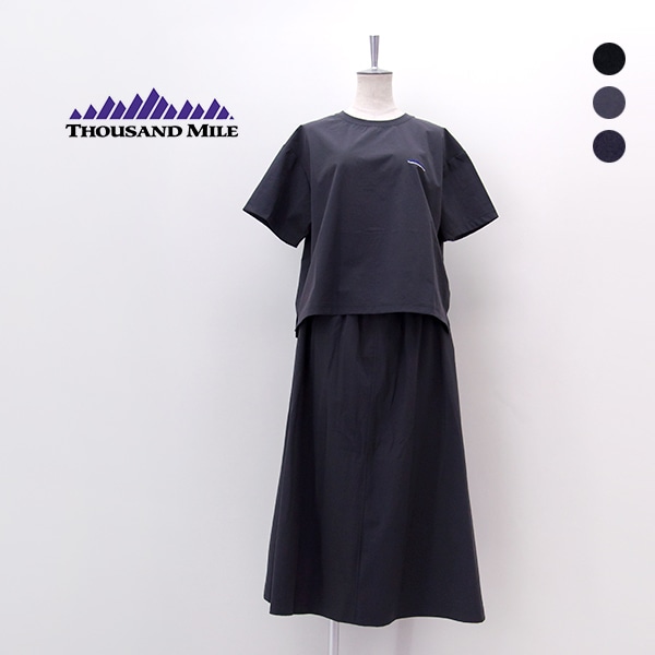 THOUSAND MILE サウザウンドマイル レディース ショートスリーブTシャツ＆スカートセット［TM261NP00032］【2026SS】