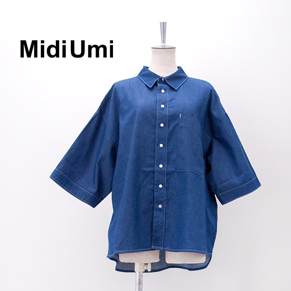 Midi Umi ミディウミ レディース ビックポケットデニムシャツ［2-730205］【2026SS】