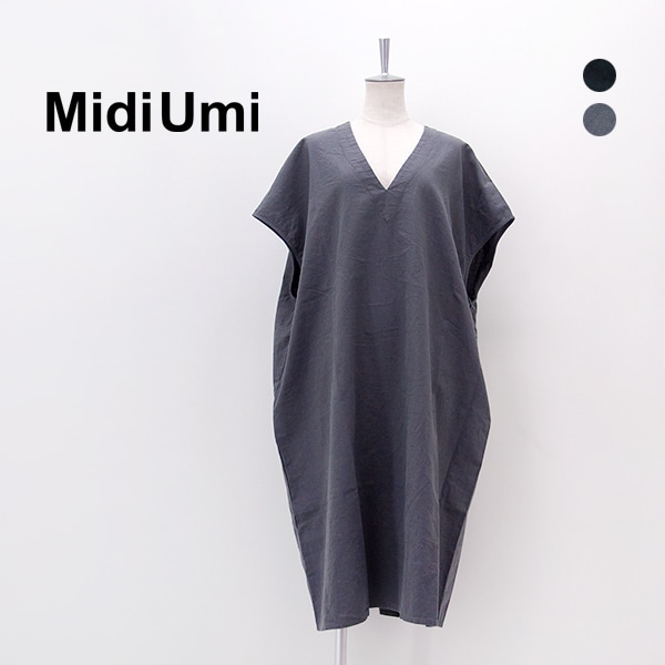 Midi Umi ミディウミ レディース コットンリネン ワイドワンピース［1-750172］【2026SS】
