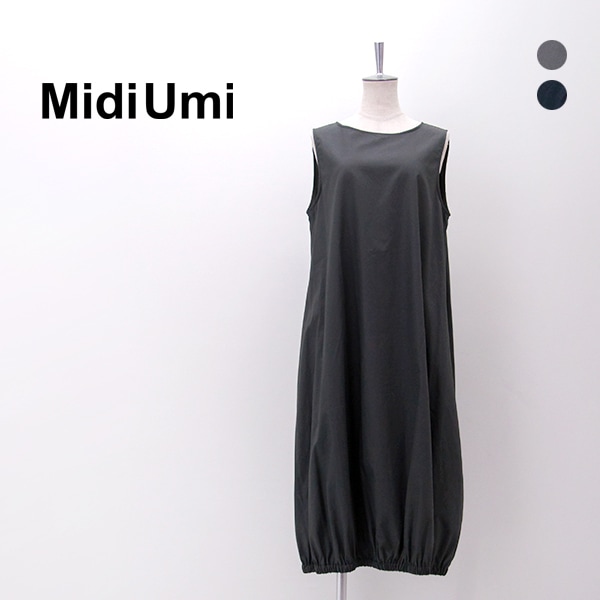 Midi Umi ミディウミ レディース コクーンノースリーブワンピース［3-75970461］【2026SS】