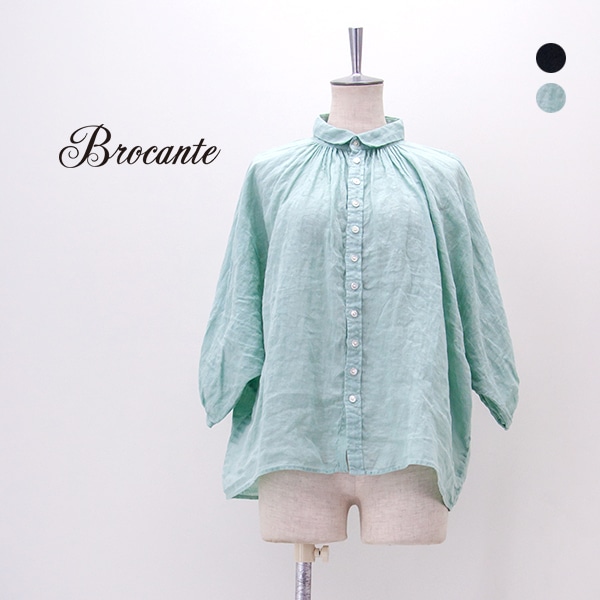 Brocante ブロカント レディース リネンキャンバス グランシャツ［36-0340L］【2026SS】