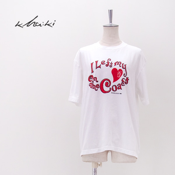 【SALE 40%OFF】kha:ki カーキ レディース ボックスTシャツ（ON THE COAST）[MIL26SCS3501]【2026SS】【返品交換不可】