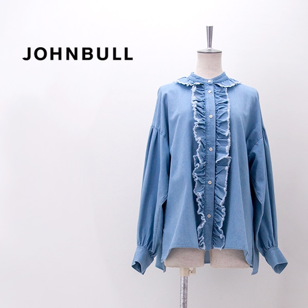 【SALE 30%OFF】Johnbull ジョンブル レディース デニムフリルブラウス［JL261S10］【2026SS】【返品交換不可】