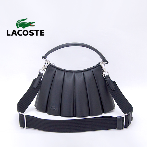 LACOSTE ラコステ ランラン レザーショルダーバッグ［NU5011DP］【2026SS】