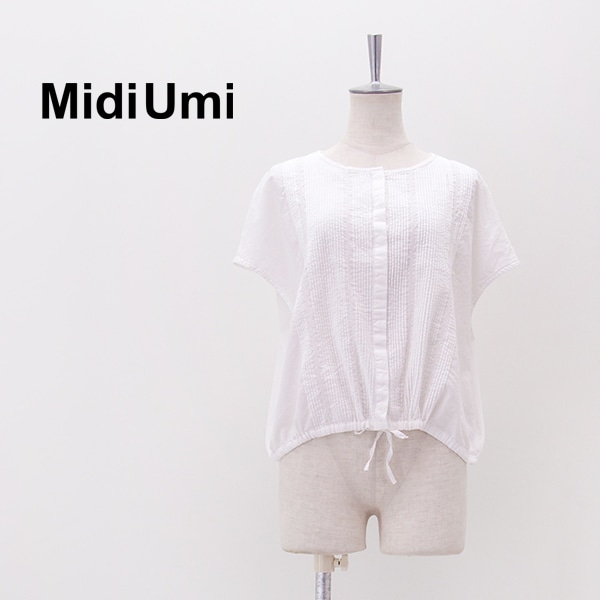 Midi Umi ミディウミ レディース ピンタックノースリーブシャツ［2-730176］【2026SS】