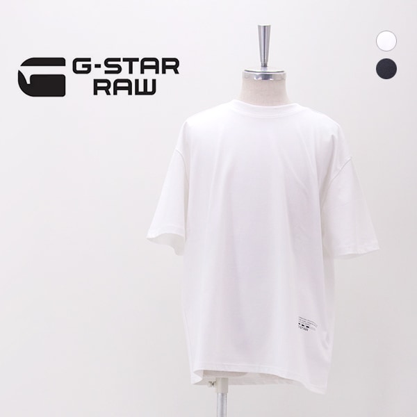 G-STAR RAW ジースターロゥ メンズ バックアップリケ リラックスTシャツ［D28886-E385］【2026SS】