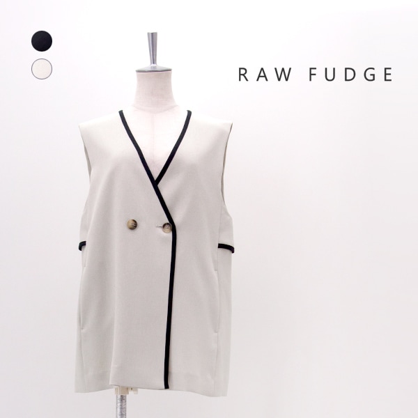 RAW FUDGE ローファッジ レディース バイカラーラインジレ［7663384］【2026SS】