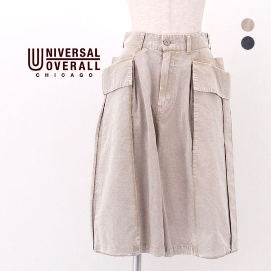 UNIVERSAL OVERALL ユニバーサルオーバーオール レディース ダブルポケット ショートパンツ［U2612637］【2026SS】