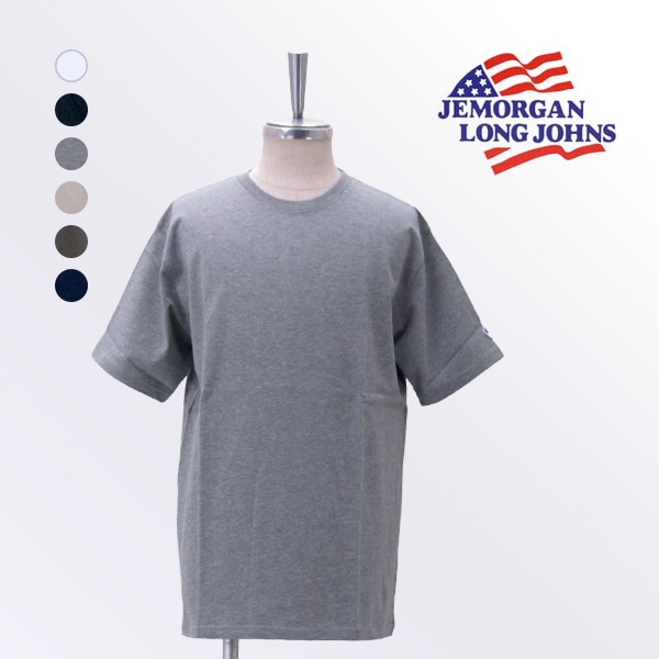 JEMORGAN LONG JOHNS ジェーイーモーガンロングジョーンズ ユニセックス 天竺 無地Tシャツ［JE020-22S］【2026SS】