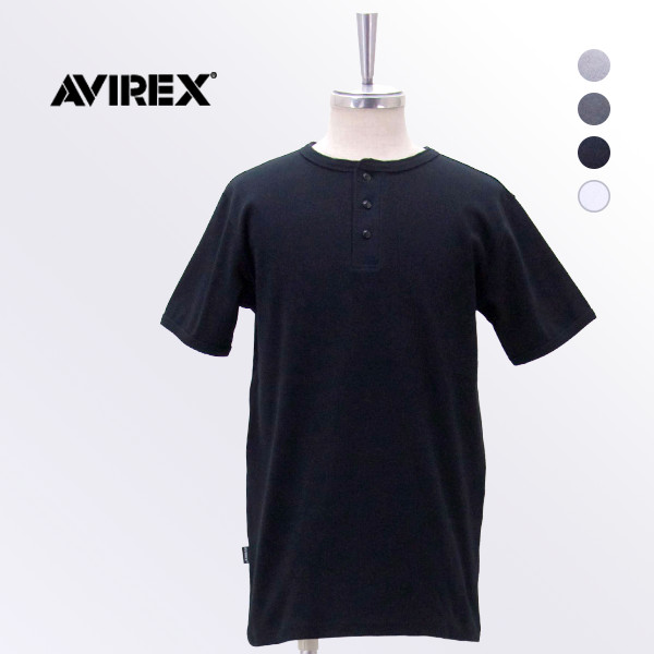 AVIREX アヴィレックス メンズ ヘンリーネックTシャツ［6143504］【2026SS】