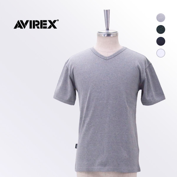 AVIREX アヴィレックス メンズ VネックTシャツ［6143501］【2026SS】