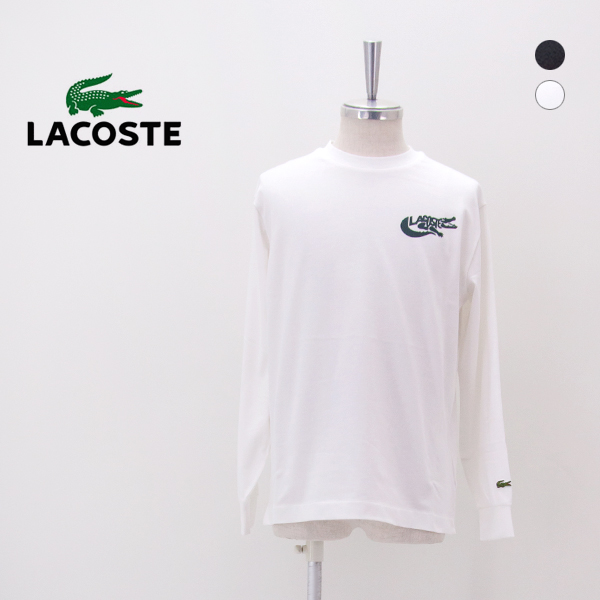 LACOSTE ラコステ メンズ ワニロゴグラフィック長袖Tシャツ［AF422-99］【2026FW】