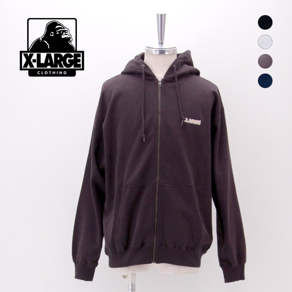 XLARGE エクストララージ メンズ オールドOG ジップフーディースウェットシャツ［101263012004］【2026FW】