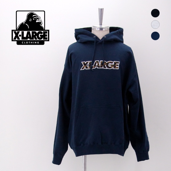 XLARGE エクストララージ メンズ スタンダードロゴ フーディースウェットシャツ［101263012003］【2026FW】
