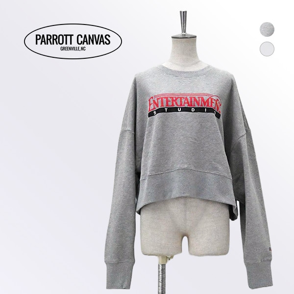 PARROTT CANVAS パロットキャンバス レディース クロップド スウェットクルーネック［PC26212015］【2026FW】