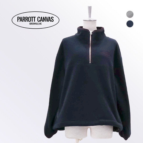 PARROTT CANVAS パロットキャンバス レディース PC ハーフジップフリース［PC26212002］【2026FW】