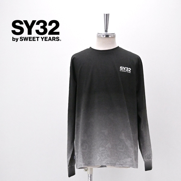 SY32 by SWEET YEARS エスワイサーティトゥバイスィートイヤーズ メンズ ハートグラデーション ロングスリーブTシャツ［32-26A1-12］【2026FW】