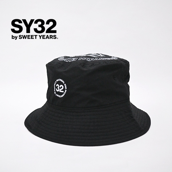 SY32 by SWEET YEARS エスワイサーティトゥバイスィートイヤーズ ライトウェイトポリエステル バケットハット［32-26A9-03］【2026FW】