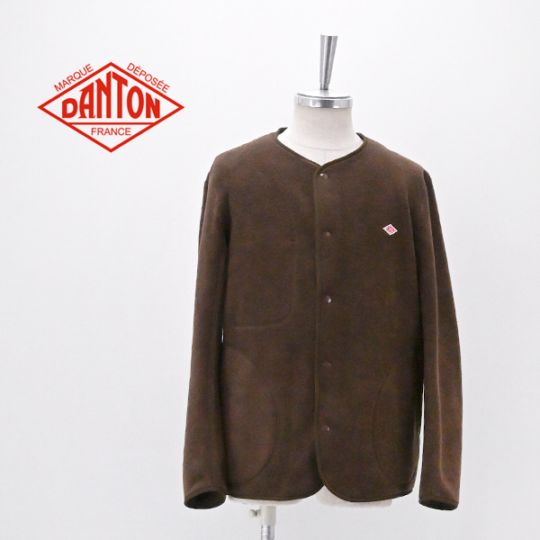 DANTON ダントン メンズ フリース カラーレスジャケット［JD-8939］【2026FW】