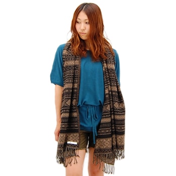 【OUTLET】maison de SOIL メゾン ド ソイル ウールノルディックジャガード 大判ストール［NMDS3235］【FW】【返品交換不可】