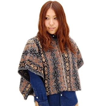 【OUTLET】HIGHLAND2000 ハイランド2000 レディース SNOWFLAKE PONCHO［NHL1251］ 【FW】【返品交換不可】