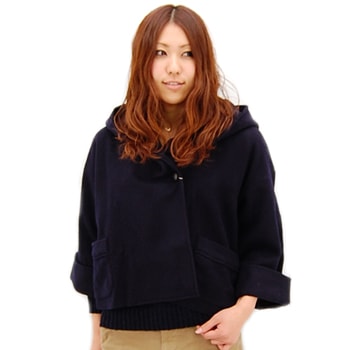 【OUTLET】SOIL ソイル レディース メルトンウール フードジャケット［NSL1951P］【FW】【返品交換不可】