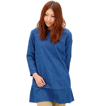 【OUTLET】style + confort スティールエコンフォール レディース デニムワンピース［202-63410］ 【FW】【返品交換不可】