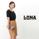 【OUTLET】LUNA ルナ レディース シフォン/フクレ切替ワンピース［F-5252］【SS】【返品交換不可】|スカート|YAMATO DRESS-LADIES&KIDS