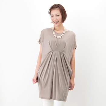 【OUTLET】fairnark フェアナーク レディース レース切替ジャージーワンピース［O-0123］【SS】【返品交換不可】