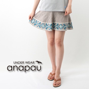 【OUTLET】anapau アナパウ レディース ジャカード織ニットフレアスカート［K-1307］【SS】【返品交換不可】